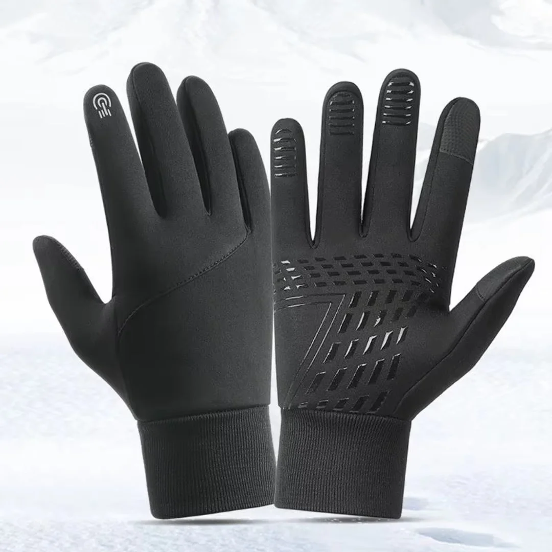 Cycling Gloves for Men Women Motorcyclist Autumn Winter Warm Camping Gloves Ski Velvet Water-Repellent Touch Screen Non-slip