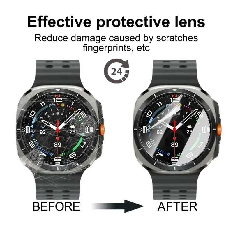 Soft Hydrogel Film Protective Cover for Samsung Galaxy Watch 7 40mm 44mm Watch7 Ultra 47mm Smartwatch Screen Protector Not Glass