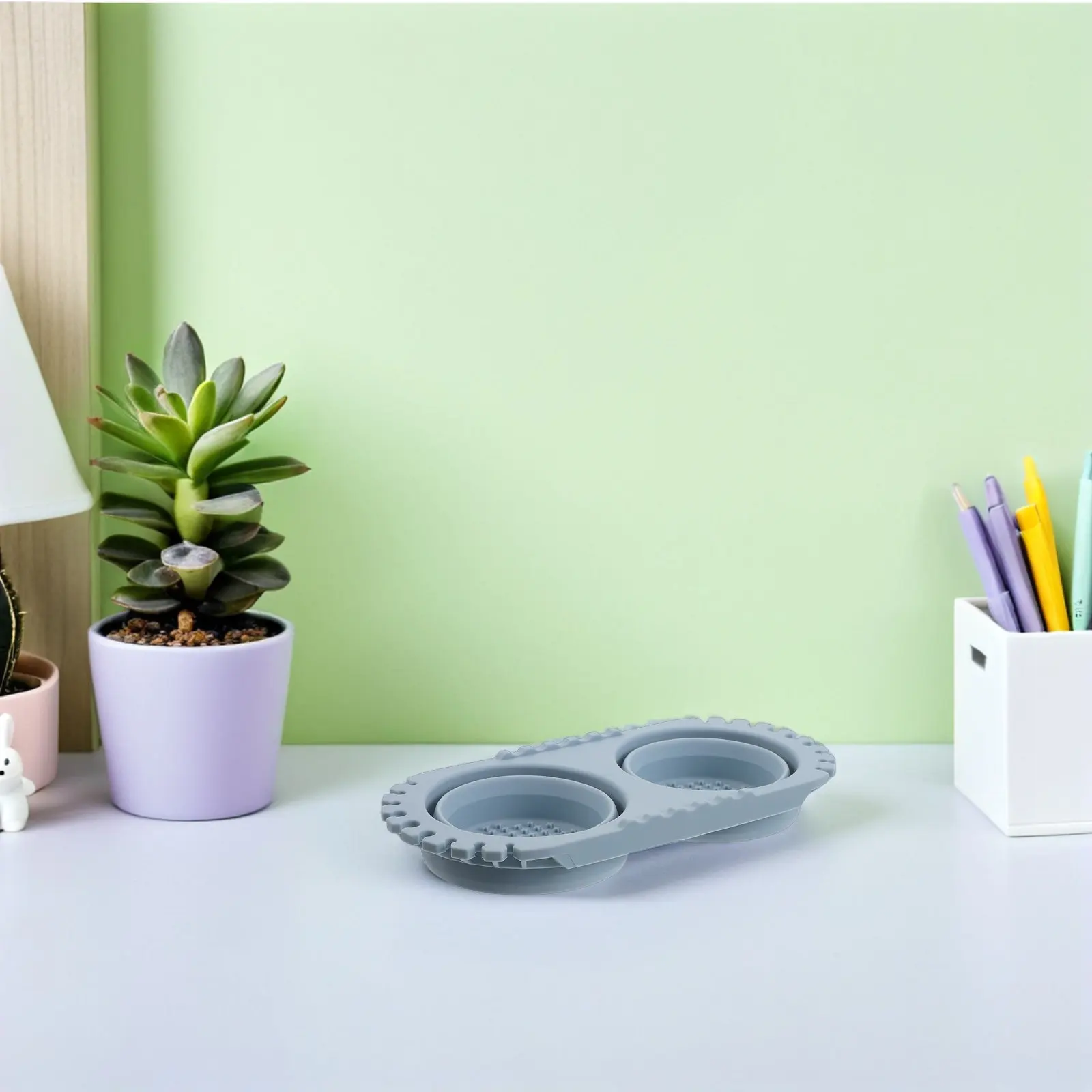 Collapsible Silicone Brush Cleaner Cup Foldable Portable Paint Brush Washer Bucket Acrylic Watercolor Oil Painting Studio