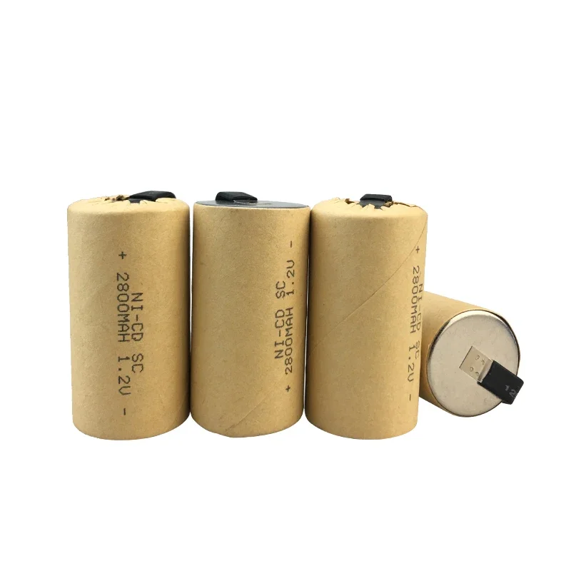 SC1.2V 2800mah Nickel Cadmium Rechargeable Battery Suitable for Electric Drilling Tools, with Built-in Gasket