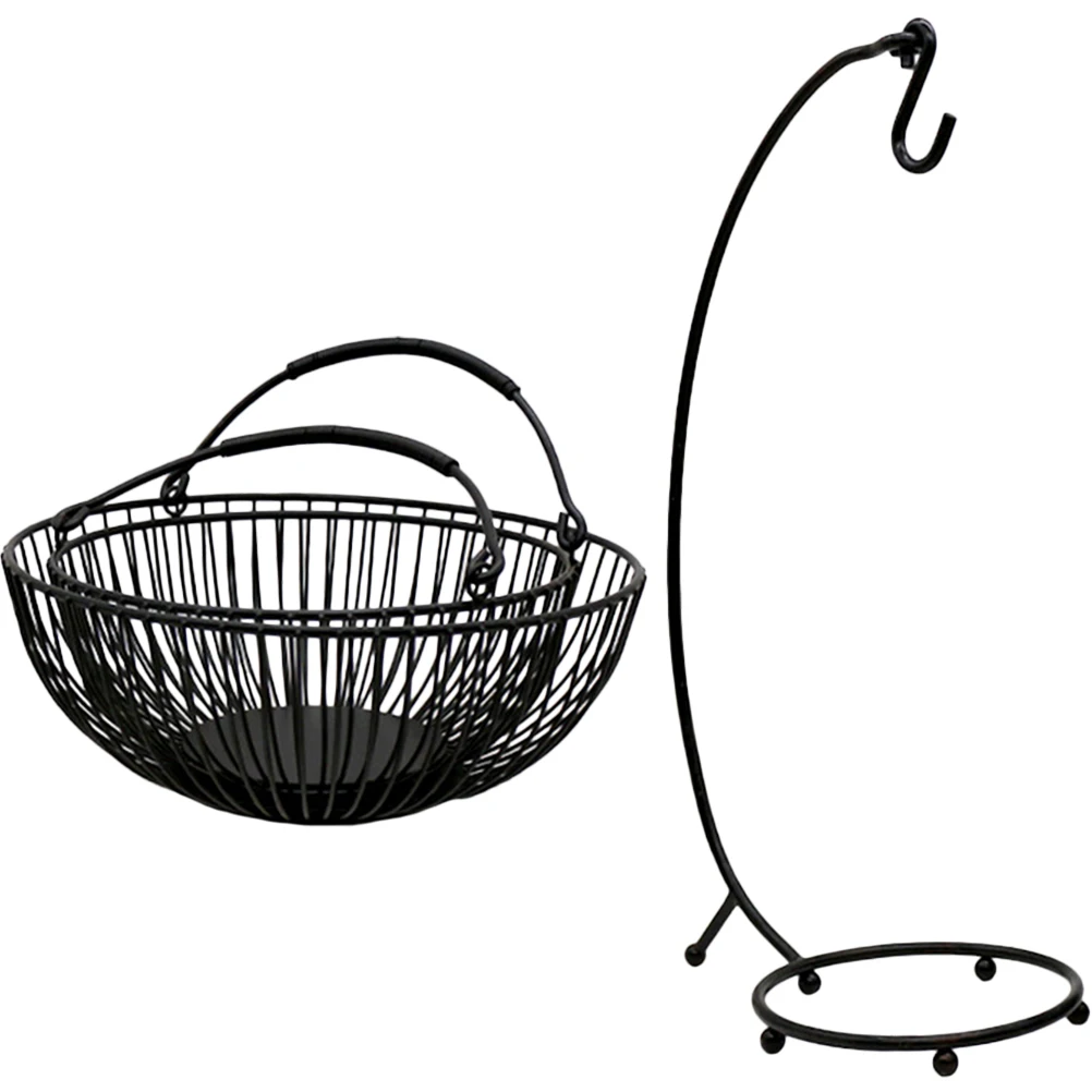 

2-х уровневая корзина с фруктами, съемная двухслойная корзина для хранения фруктов, овощей, кухонная столешница, органайзер, проволока для фруктов