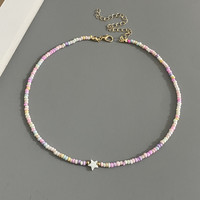 New Fashion Star Nature Shell Choker Necklace for Women Girl Spring Summer Handmade Short Necklace Gift for Friend Wholesale