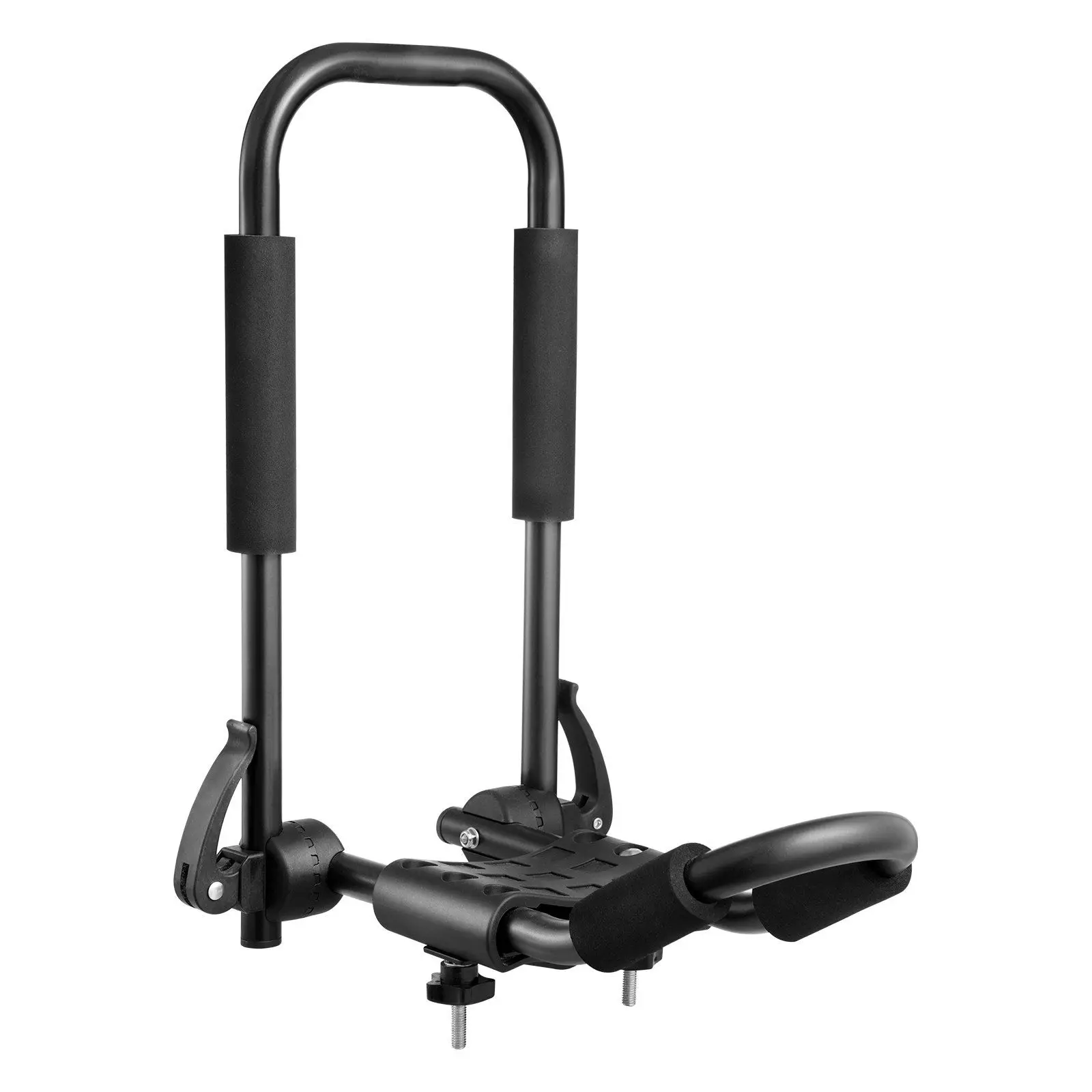 

Нержавеющий багажник на крышу J-Bar для каяка, грузоподъемность 150 фунтов, простая установка на автомобиле, внедорожник, грузовик, поперечины шириной до 3,9 дюйма