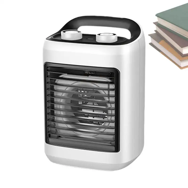 Ventilador de refrigeración de CA, ventilador de aire acondicionado para dormitorio, refrigerador pequeño y silencioso, humidificador portátil con tanque de agua, modos ajustables, fresco