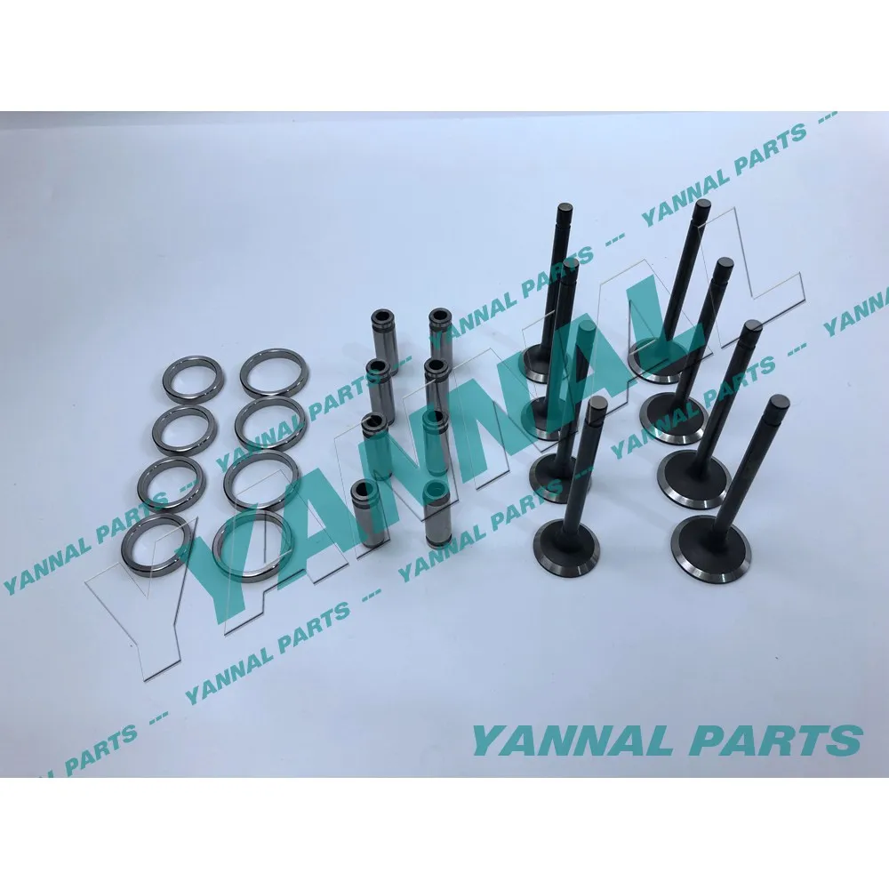 HOT SALE 1 SET ENGINE VALVE GUIDE SEAT INTAKE VALVE AND EXHAUST VALVE FOR KUBOTA V1505