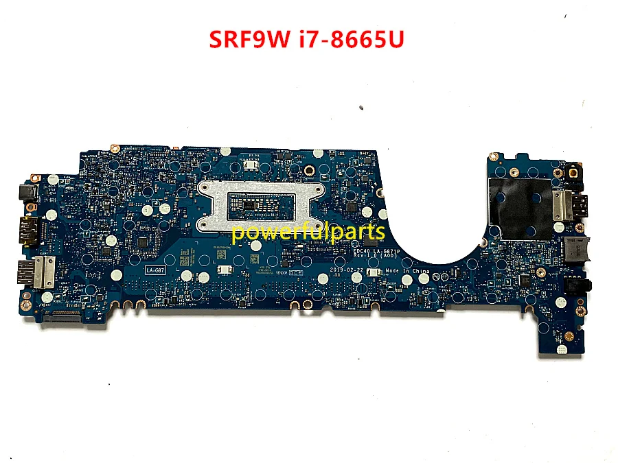 Refurbished Voor Dell Latitude 7400 Moederbord Met SRF9W I7-8665u Cpu 0M2JD3 CN-0M2JD3 EDC40 LA-G871P Werken Perfect