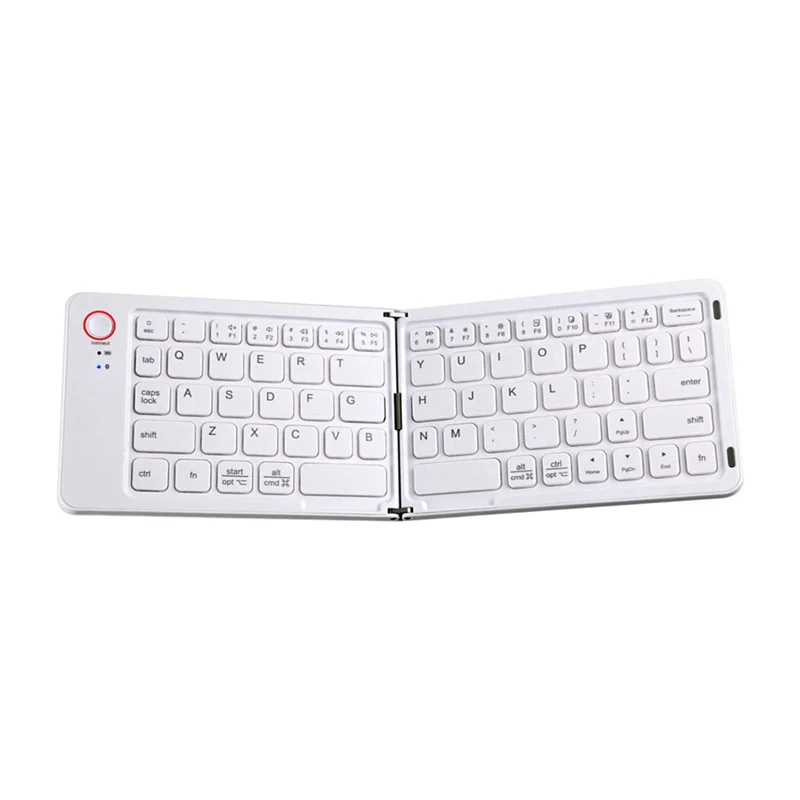 Teclado bluetooth dobrável sem fio mini teclado dobrável duplo portátil adequado para laptops e telefones celulares