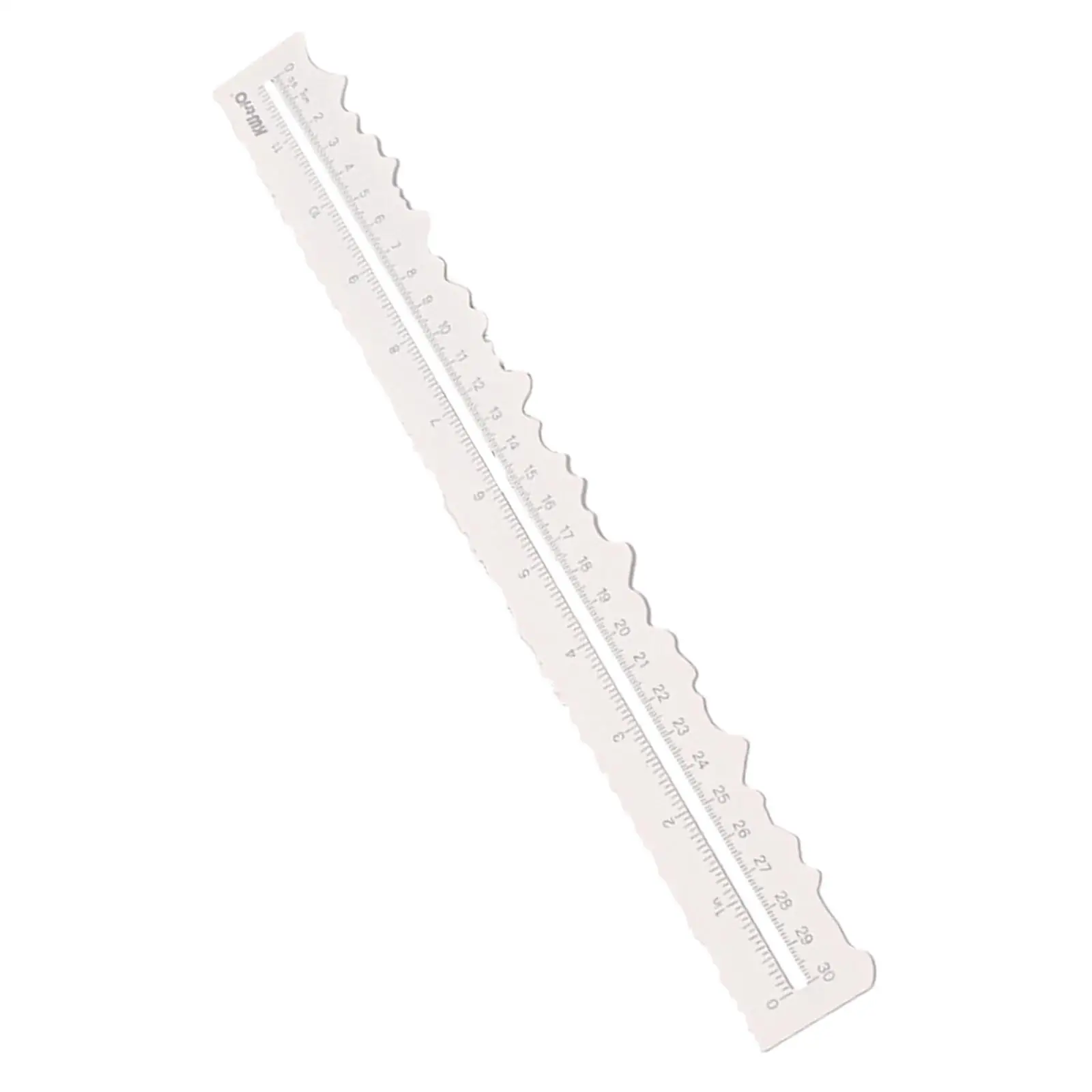 Paper Tearing Ruler Steel 12 inch Cutting Dies Tool Measurements Craft Ruler for School Engineering Card Making DIY Architect