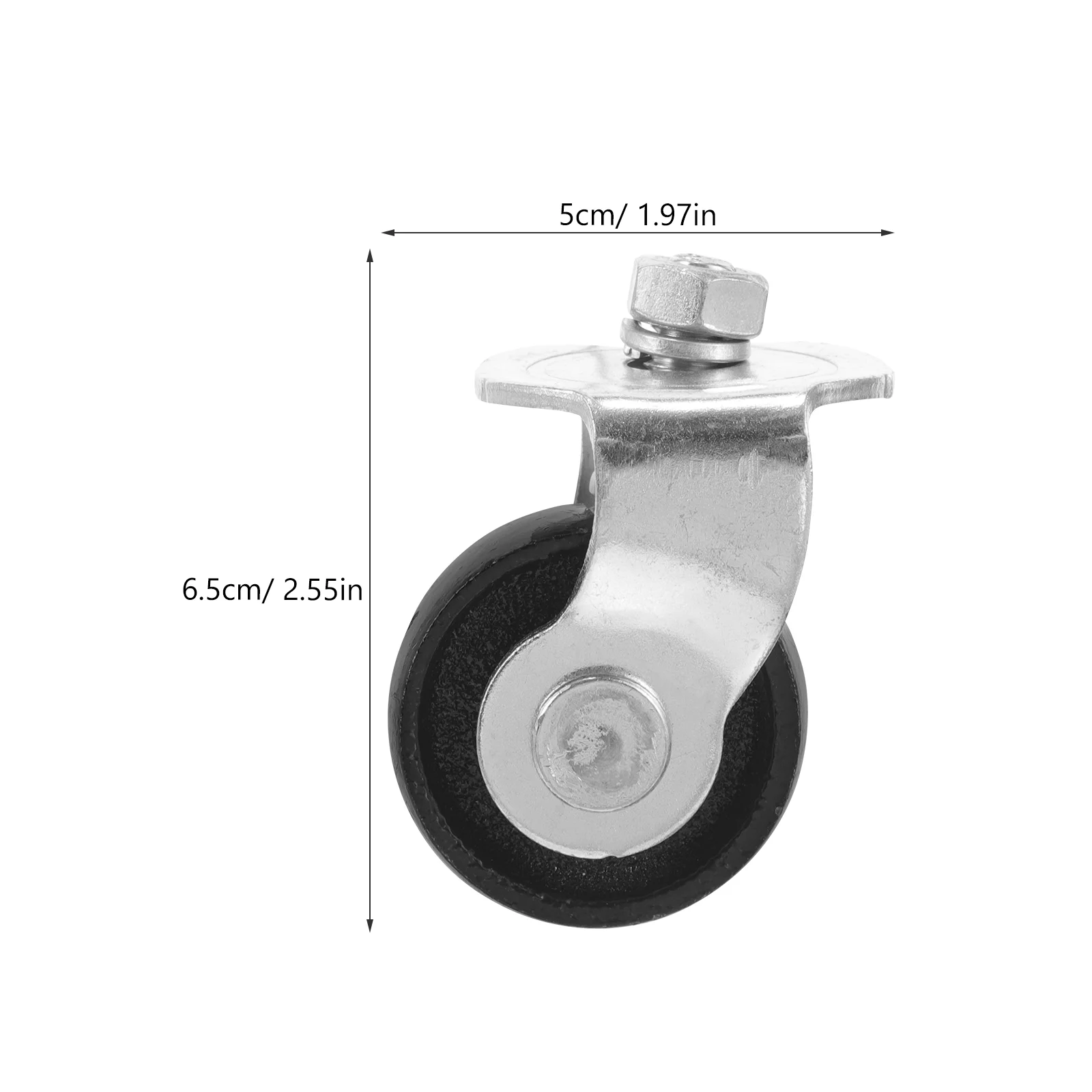 Jack Front Wheel Horizontal Casters Auto Accessories Heavy Duty Wheels Steel for Garage Floor