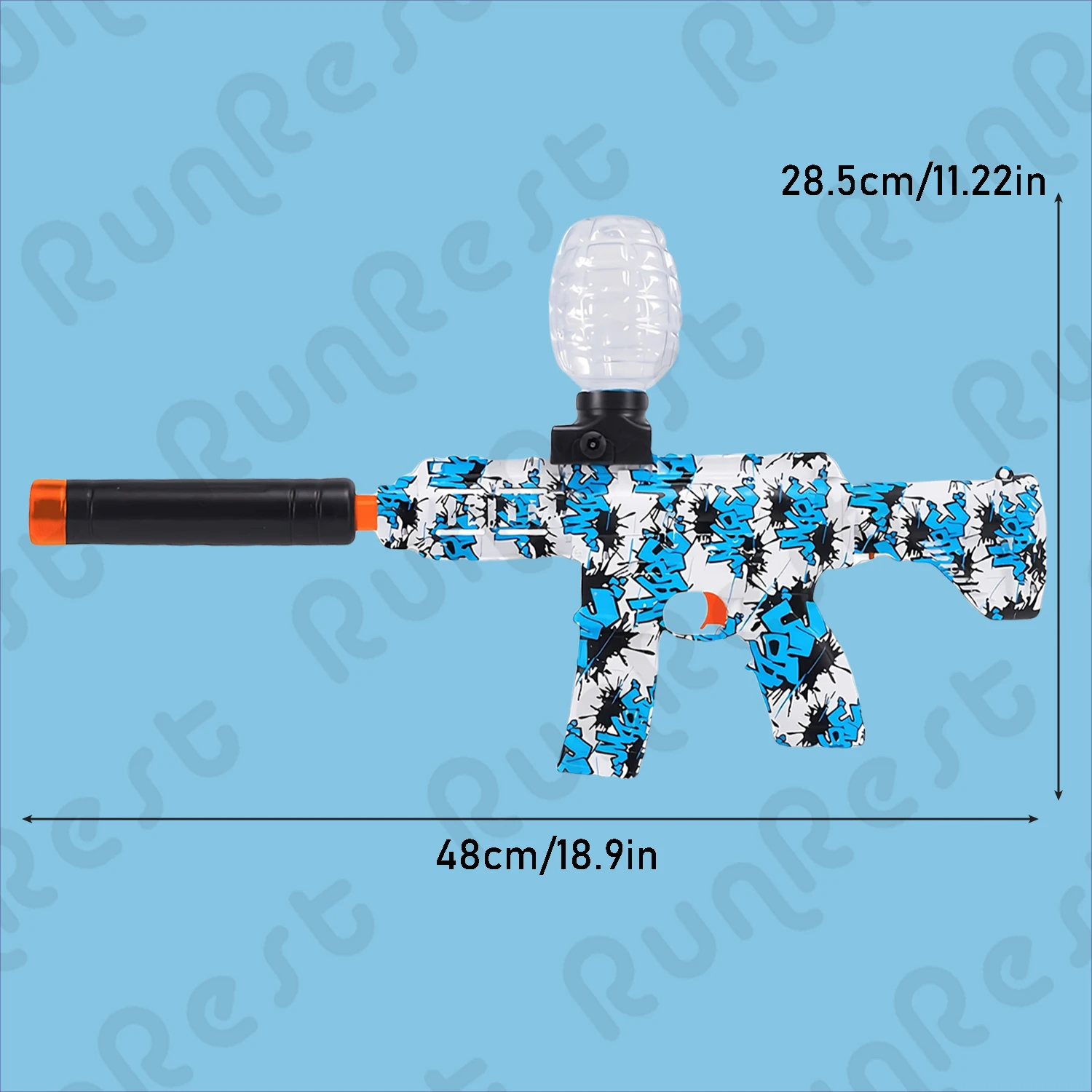 Electric Ball Blaster, Balls High Orbeez Gun Performance Ball Blaster Gun Cool Toy Gun, Rechargeable Splatter Ball Toys