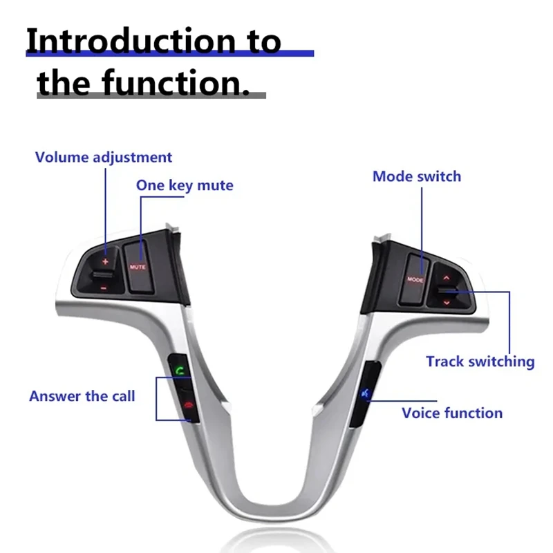 Multifunction Steering Wheel Switch With Harness For Hyundai ACCENT Solaris Steering Wheel Button 96700-1R0304X