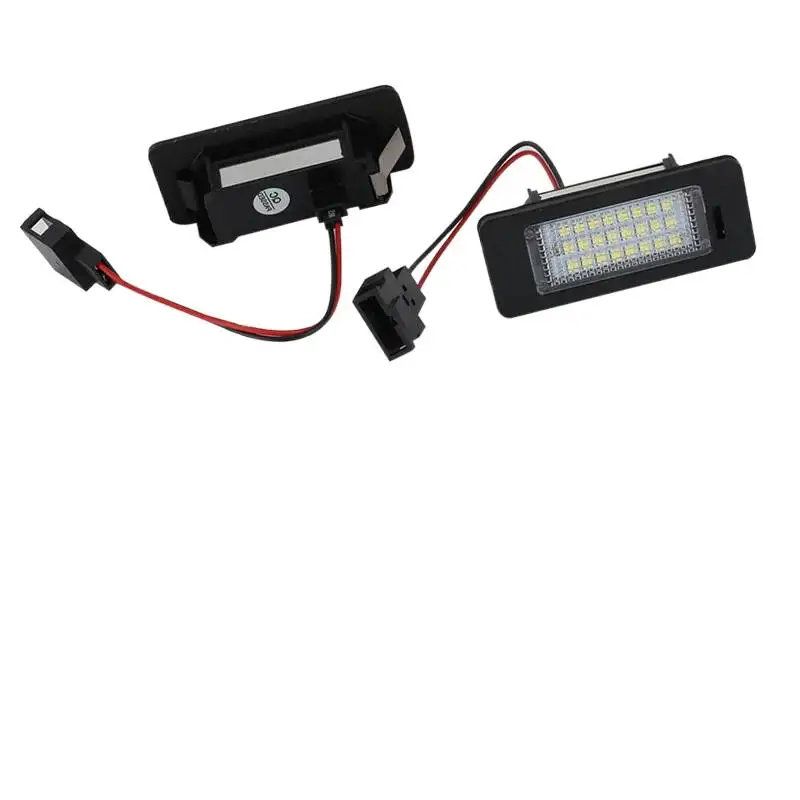 Pour Audi A4 B8 A5 Q5 S5 TT A1 S4 A6 A7 2008-2013 LED lampe de plaque d'immatriculation 12V canbus sans erreur Audi feux d'immatriculation