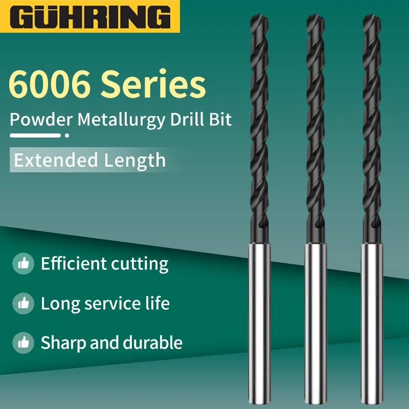 

German cobalt-leading imported powder metallurgy high-speed steel drill bit 6006 extended for aluminum, copper, titanium alloy