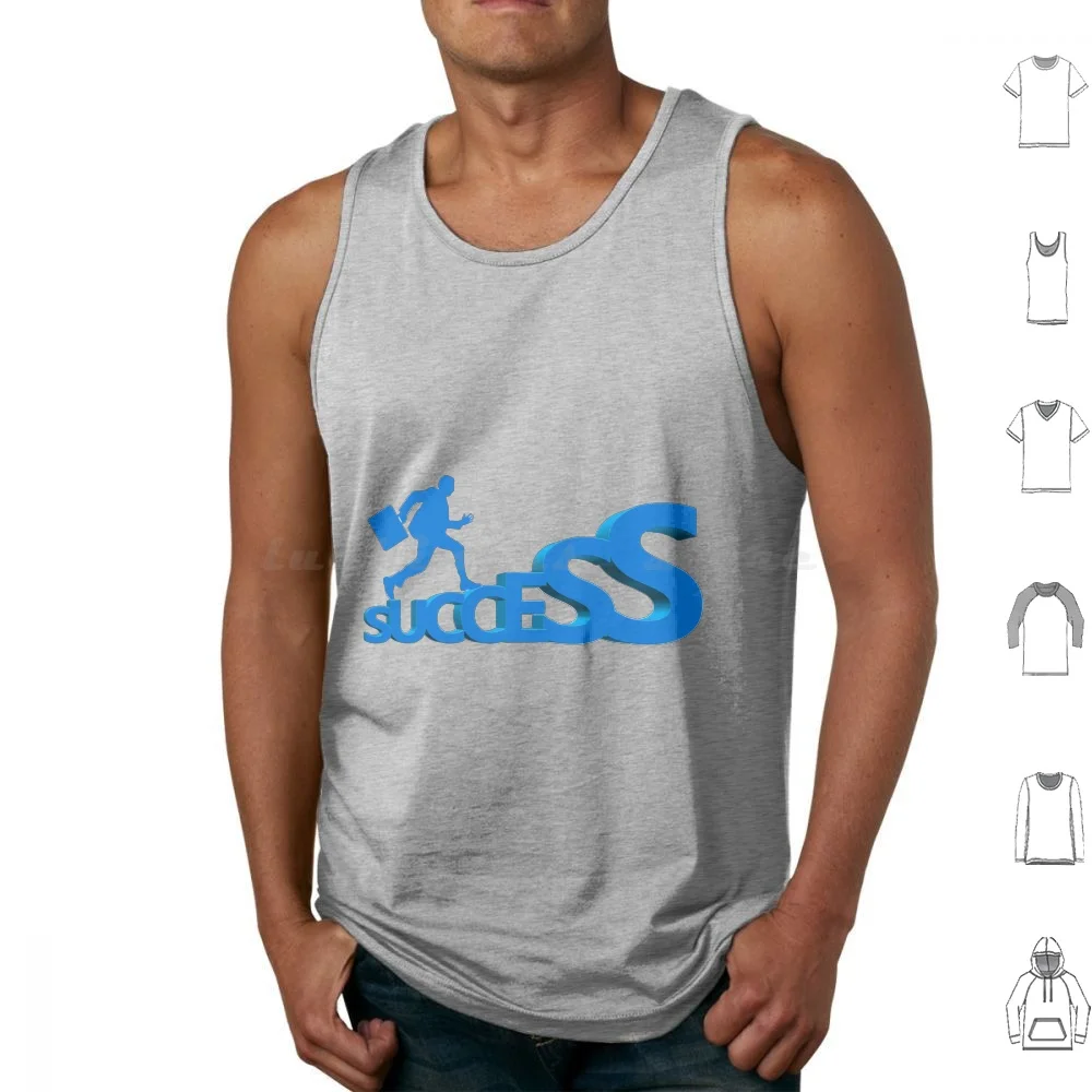 Success Named Tank Tops Vest Sleeveless Success Win Logo