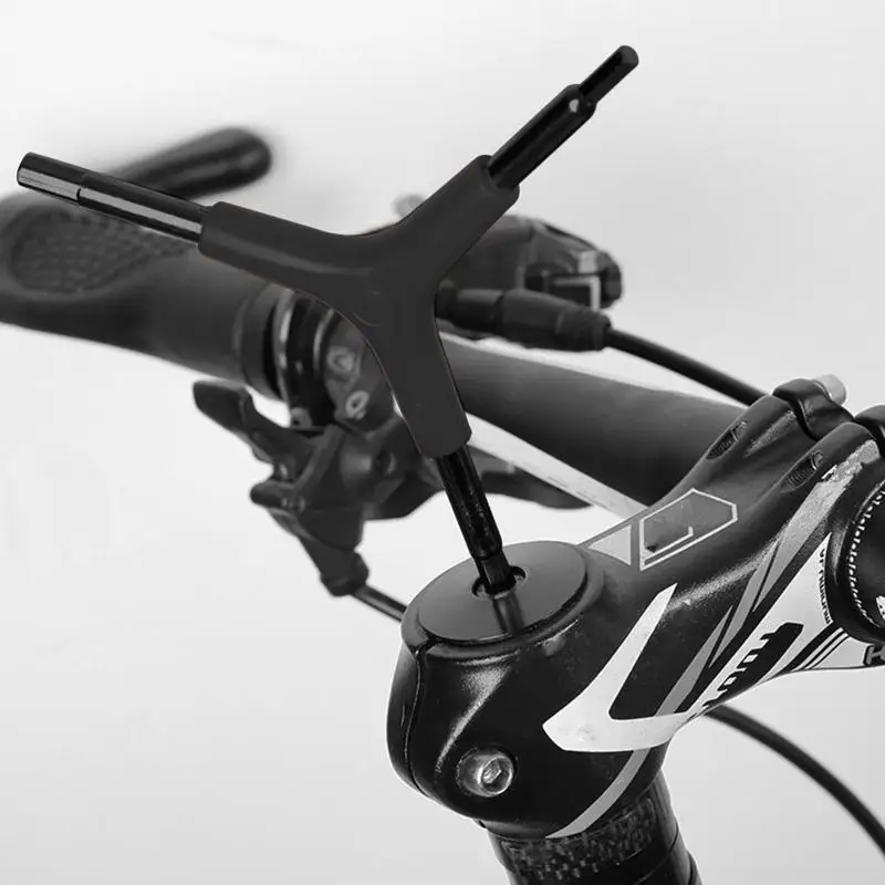 652F 4/5/6mm 산악 자전거 스패너 Y 자형 육각 렌치 다기능 3 방향 자전거 수리 유지 보수 도구 블랙