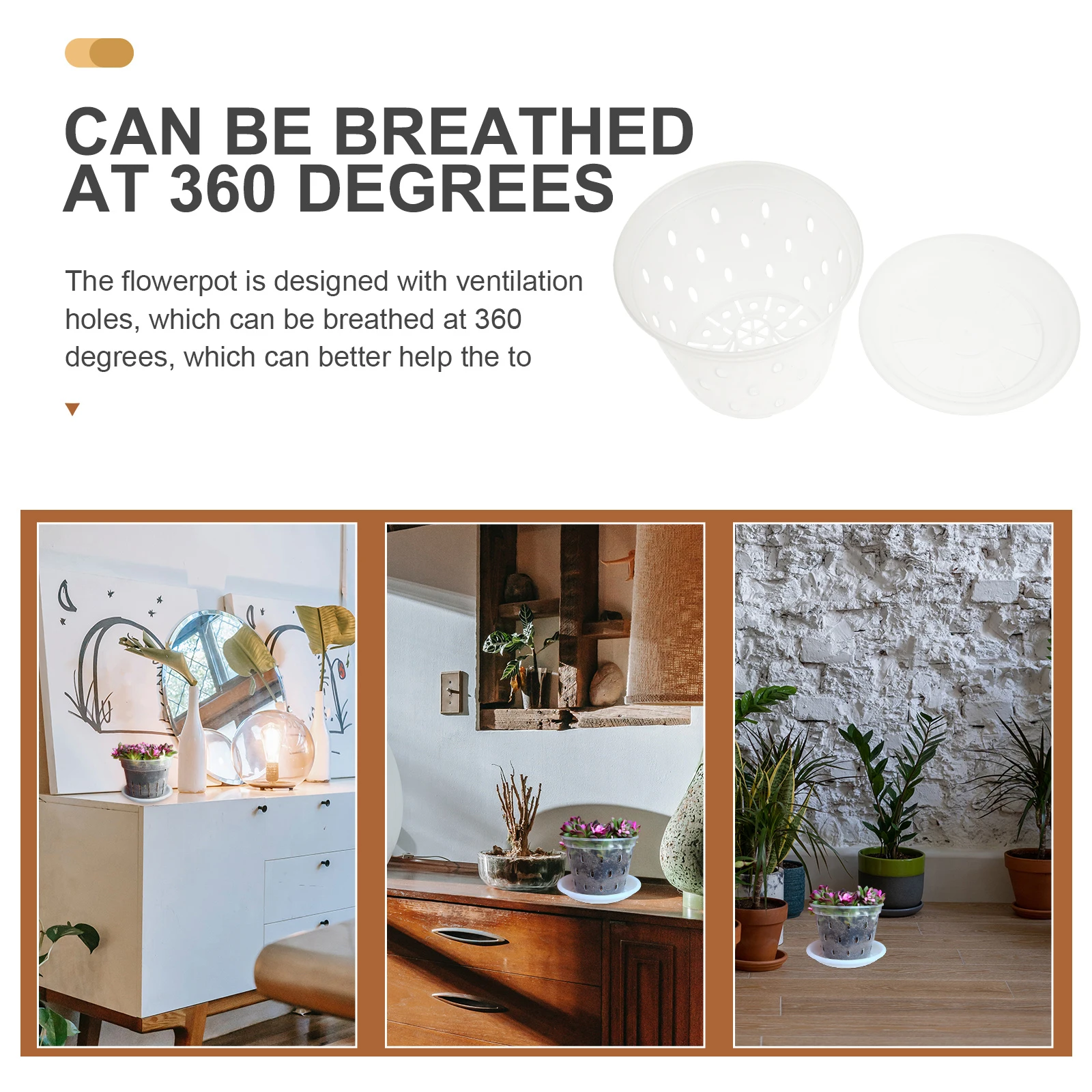 

3 комплекта прозрачных сетчатых горшков для растений, подвесные цветочные горшки, дышащие детские сетчатые горшки с контролем корней для фаленопсис