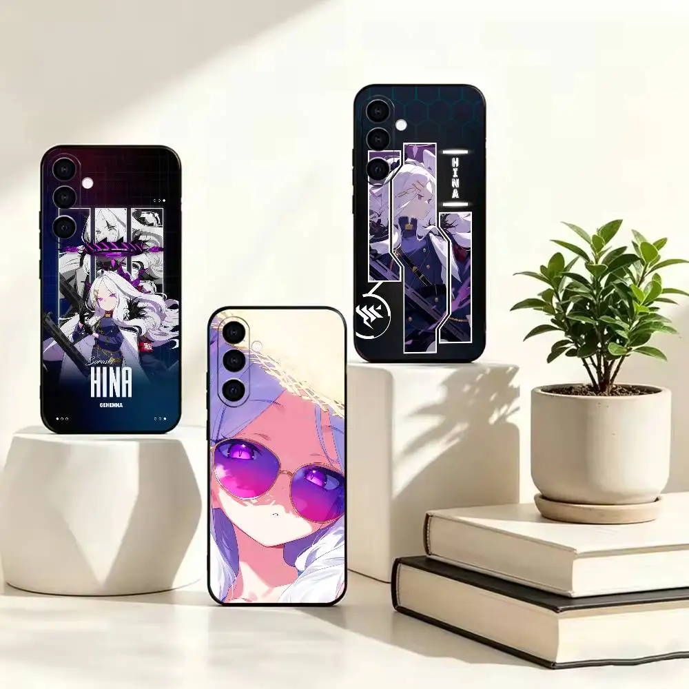 Game BA wife-material character Hina  Basic Phone Case For Samsung A73 20,21s,22,31,32,52,53,72 Soft Black Shell