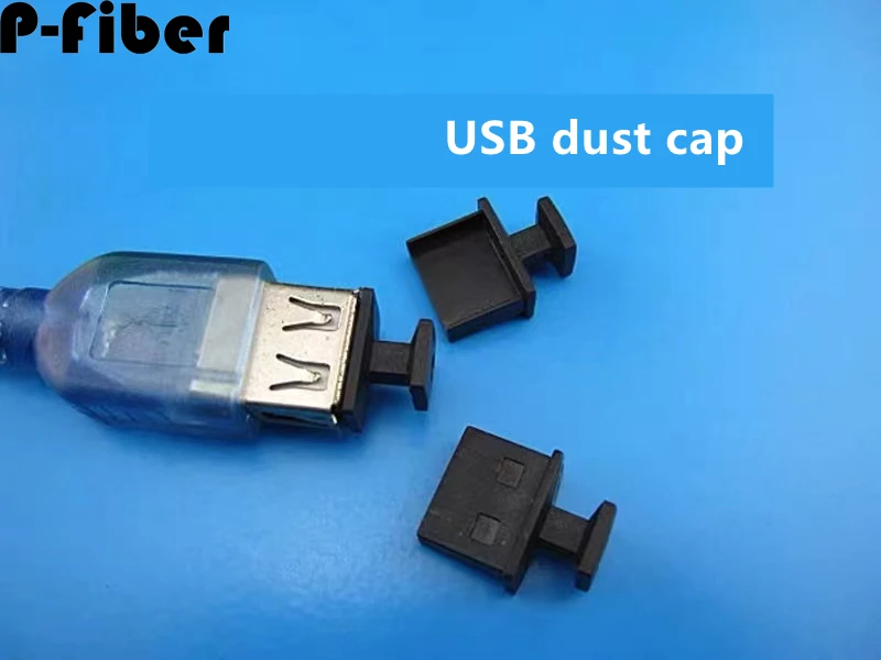 USB dust plug 50pcs with handle long handle plug USB hole rubber plug sealing plug sleeve desktop computer server