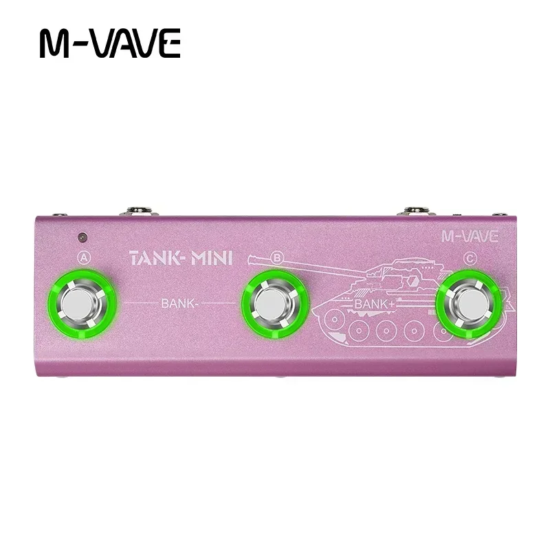 M‑VAVE Guitar Bass Multi‑Effects Pedal Support IR Loading & OTG Recording Built‑in Amp Mod Cab Delay FX Reverb Effects Processor