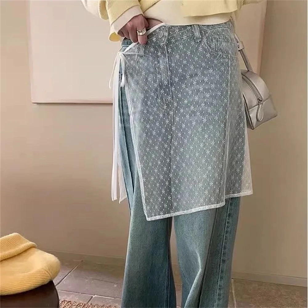 Y2K Grunge Plaid Midi Skirt Women Elastic High Waist Ruffle Hem A-Line Long Skirts Vintage Casual Streetwear Female Autumn Skirt
