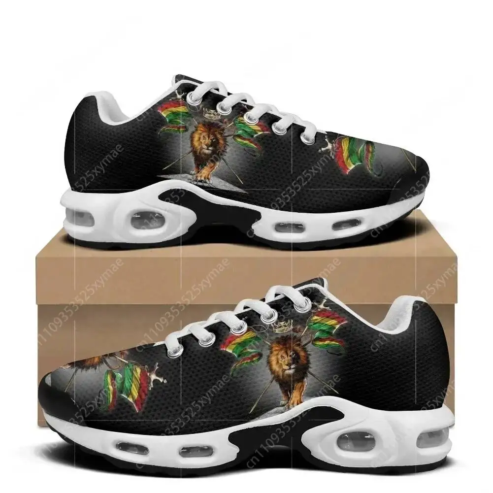 Reggae Rastafarian Rasta Rastafari Lion Of Judah Air Cushion Sneakers Mens Womens Teenager Sports Shoes Custom Made Mesh Sneaker