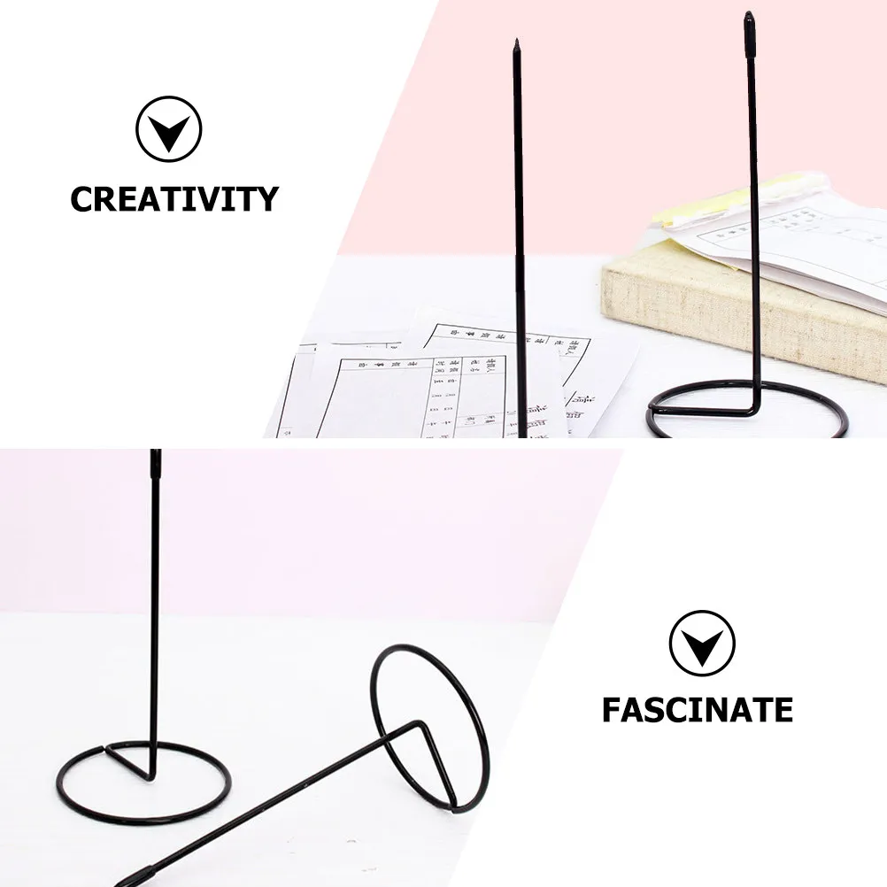 3Pcs Premium Stainless Steel Receipt Holder Spindle Rod Desktop Bill Holder Spike for Office Restaurant Pub Milk Tea Shop