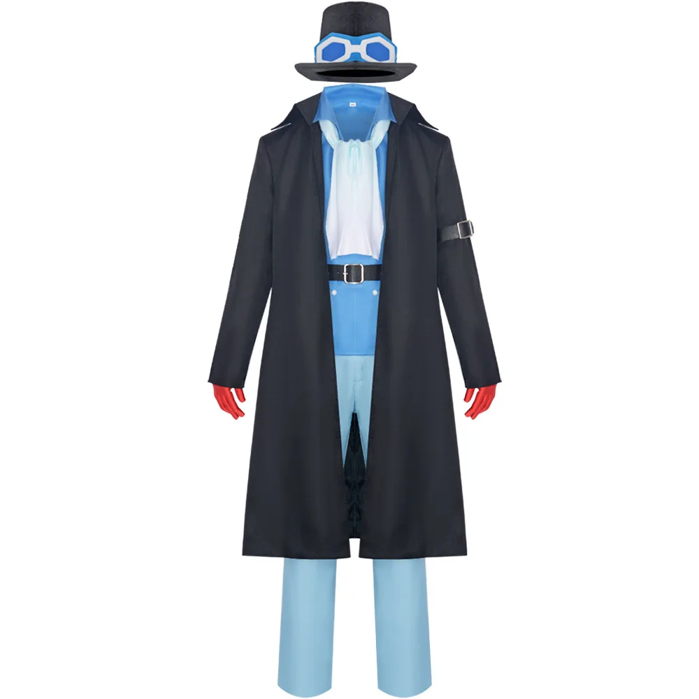 ONE PIECE Sabo Cartoon Cosplay Costume Coat Shirt Scarf Belt Gloves JK Uniform for Halloween Comic Con Outfits