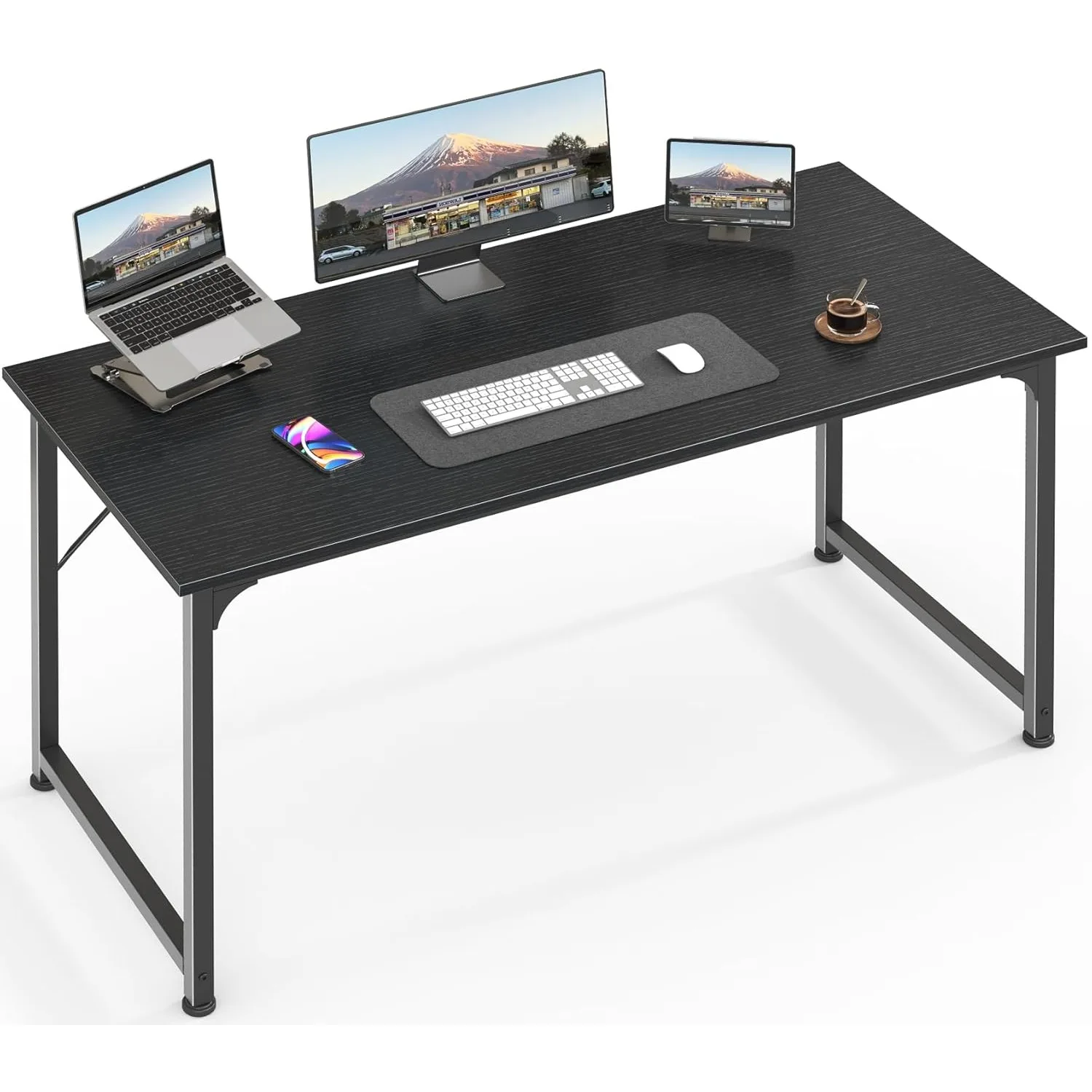 

Computer Desk, 48 Inch Office Desk, Gaming Desk with Storage, Writing Desk Work Desk for Home Office, Study, Modern Simple Desk