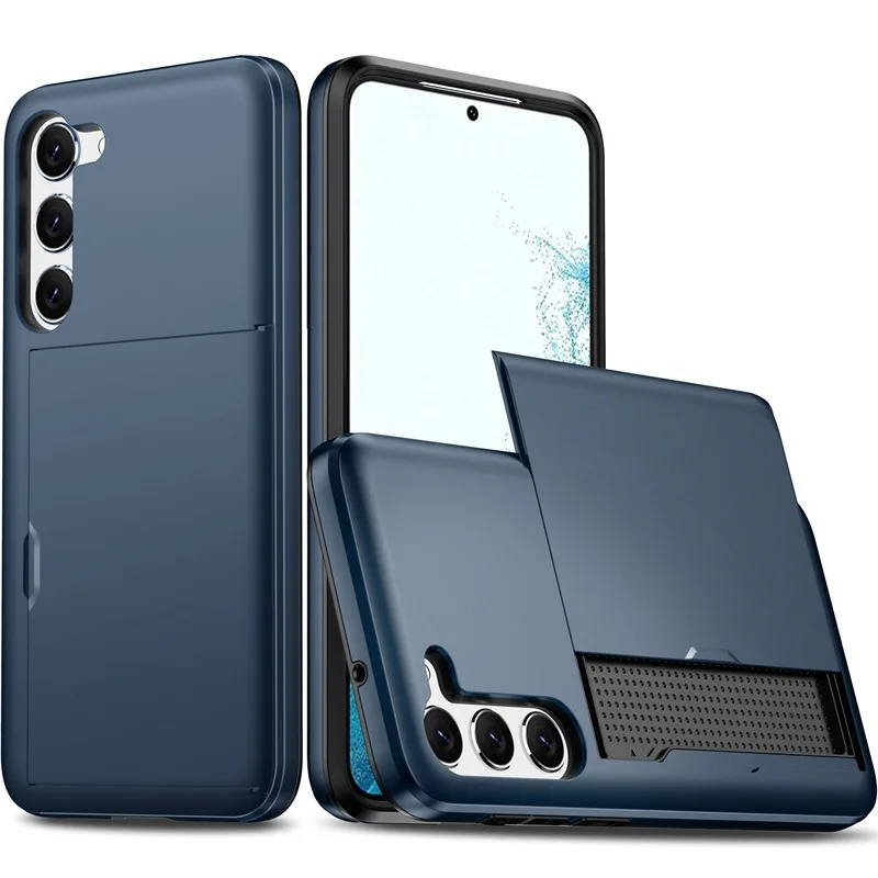 Portemonnee-kaart houder telefoonhoesje voor Samsung Galaxy S24FE S25 Edge S24 Ultra S26 Plus A57 A37 A55 A56 A36 A16 beschermhoes