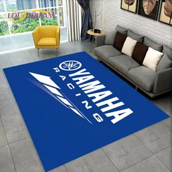 HD Fashion YAMAHA Logo Racing Motorcycle Rug Carpet for Living Room Bedroom Home Decor,Floor Mat Non-slip for Sofa Doormat Gift