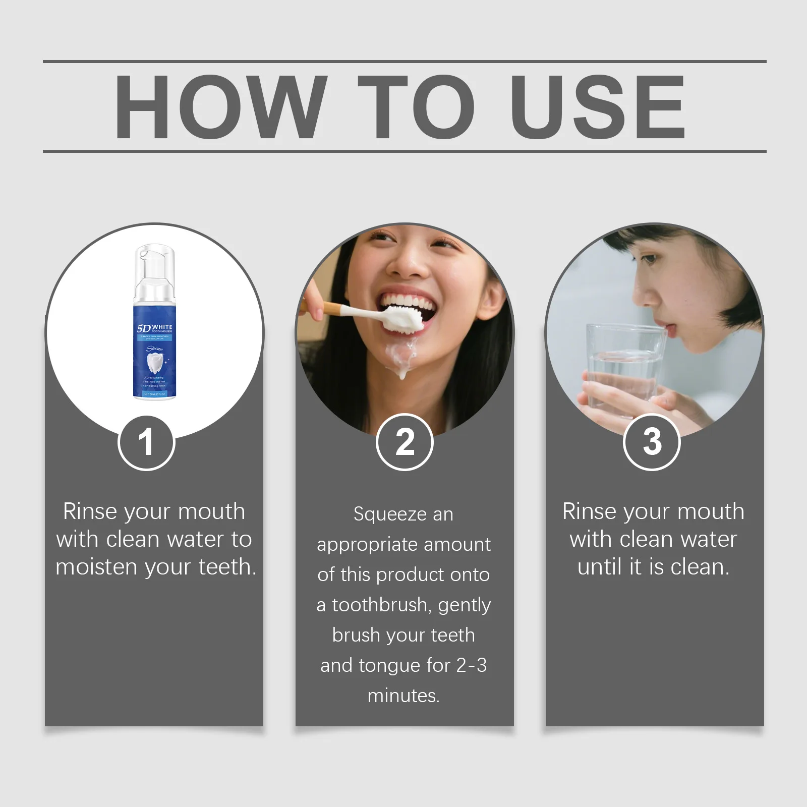 Teeth Cleansing Mousses Keep Fresh Freshing Breath Daily Care Remove Smoke Stains Bleaching Deep Clean Tooth Brightening Mousse