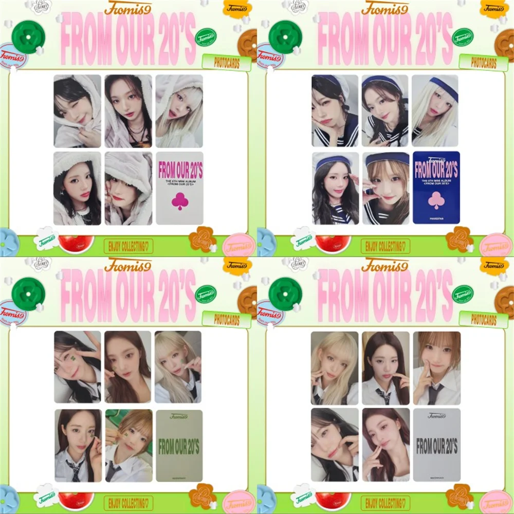 

5Pcs/Set Kpop Fromis_9 FROM OUR 20'S New Album Lucky MS SW Ver Photocards List Baek Jiheon Chaeyoung Nagyung Kawaii Selfie Cards