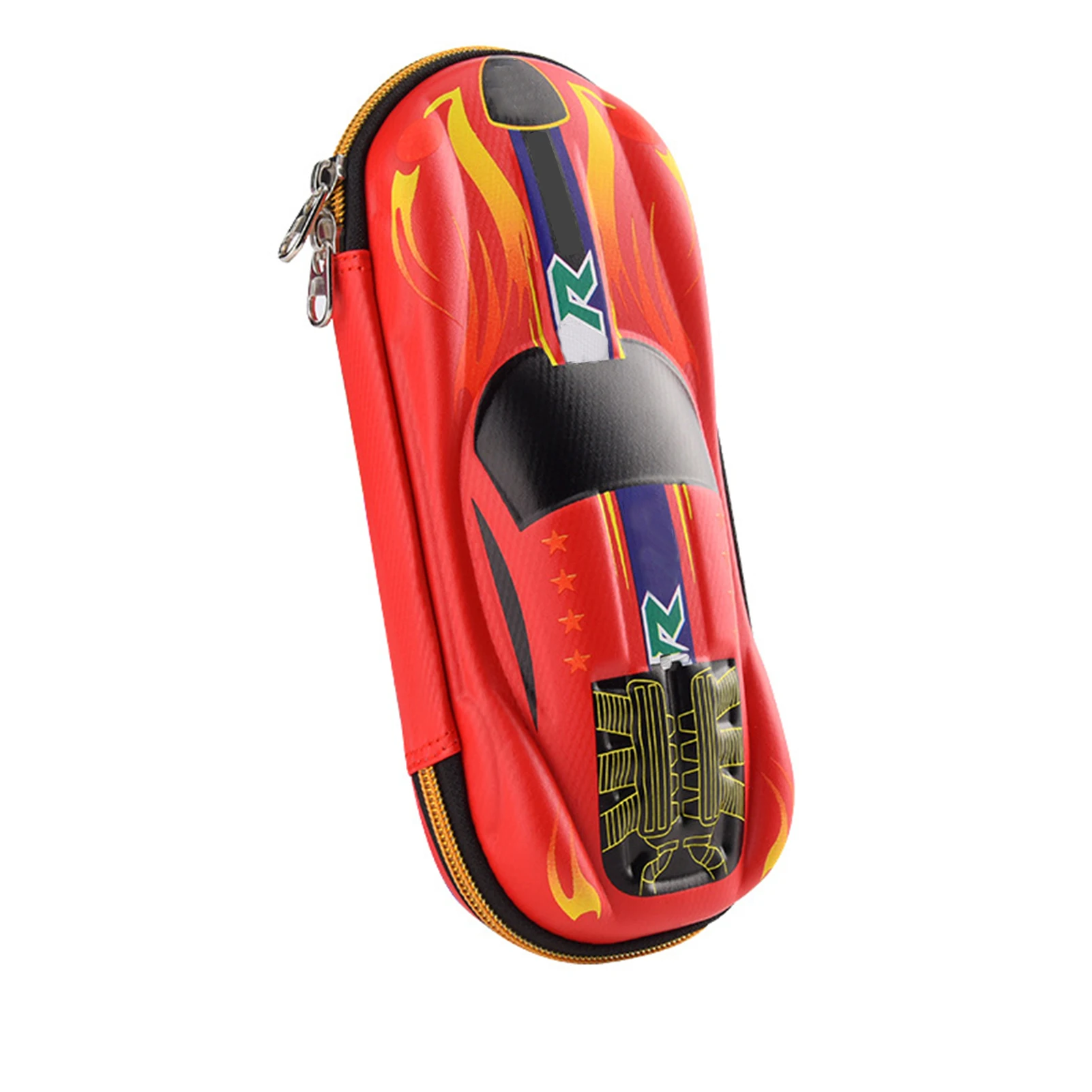 3D Boy Zipper Closure Pen Waterproof Gift Eraser Pencil Case Large Capacity For Kids Student Racing Car School Cartoon