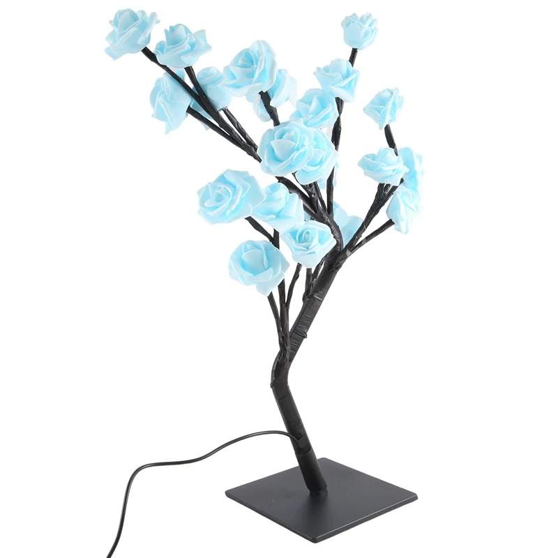 AU61-LED Rose Flower Lamp, USB Christmas Tree Night Lights, Perfect For Parties, Weddings, Bedrooms And Mother's Day Gift