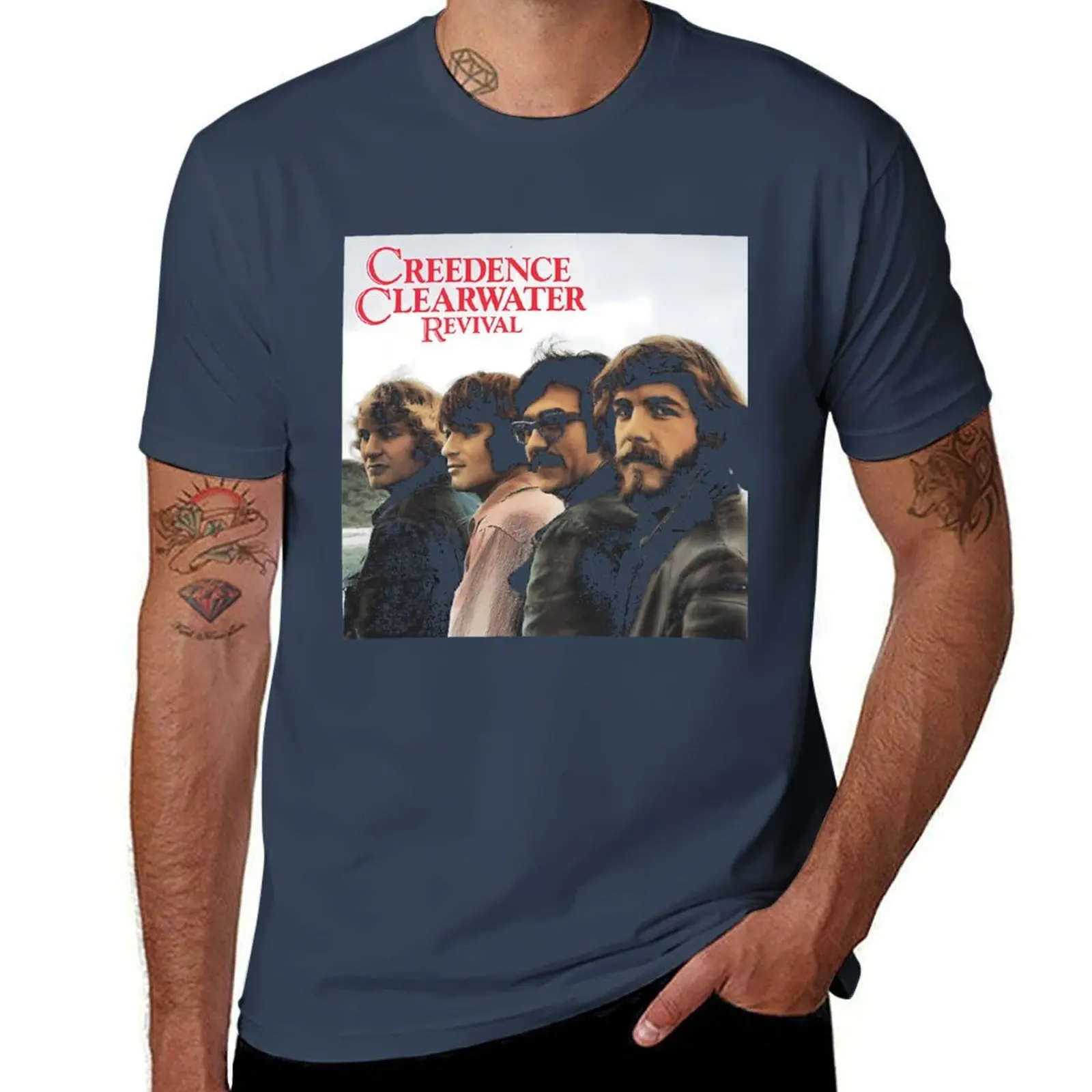 Creedence Clearwater Revival T-Shirt man t shirt cotton high quality anime t shirts for man essential t shirt T-Shirt