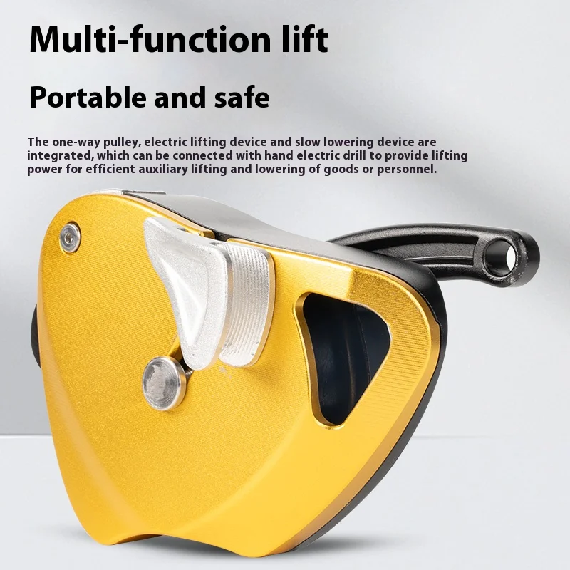 

250KG Hand Drill Driven Ascending for Rock Climbing and Aerial Work Electric Climbing Lift Drill Powered Equipment Rope Climber
