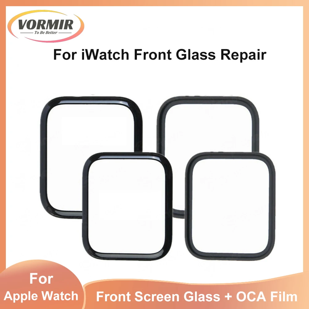 5pcs LCD Screen Front Outer Glass with OCA For Apple Watch Series S10 S9 Ultra 49mm S2 3 4 5 6 7 8 SE 2022 External Lens Panel