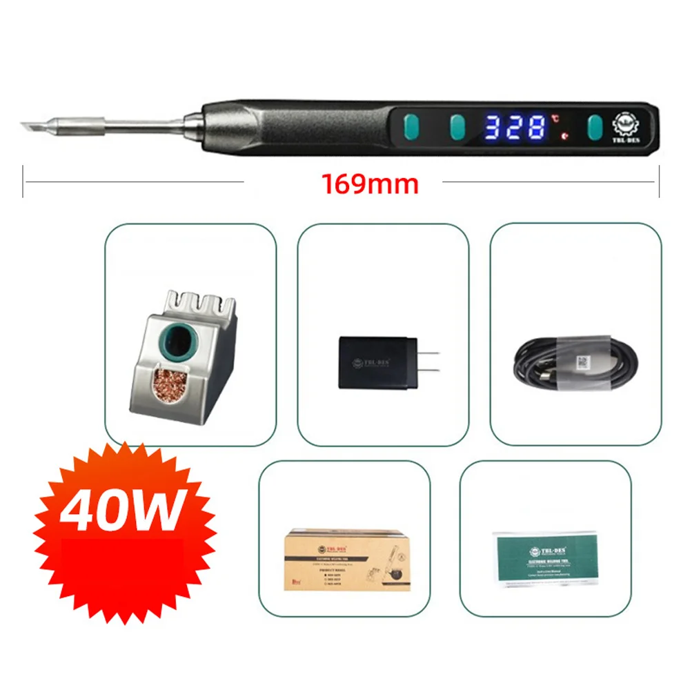 

40W Small Portable Soldering Iron USB Precision Welding Adjustable Constant Temperature Soldering Pen