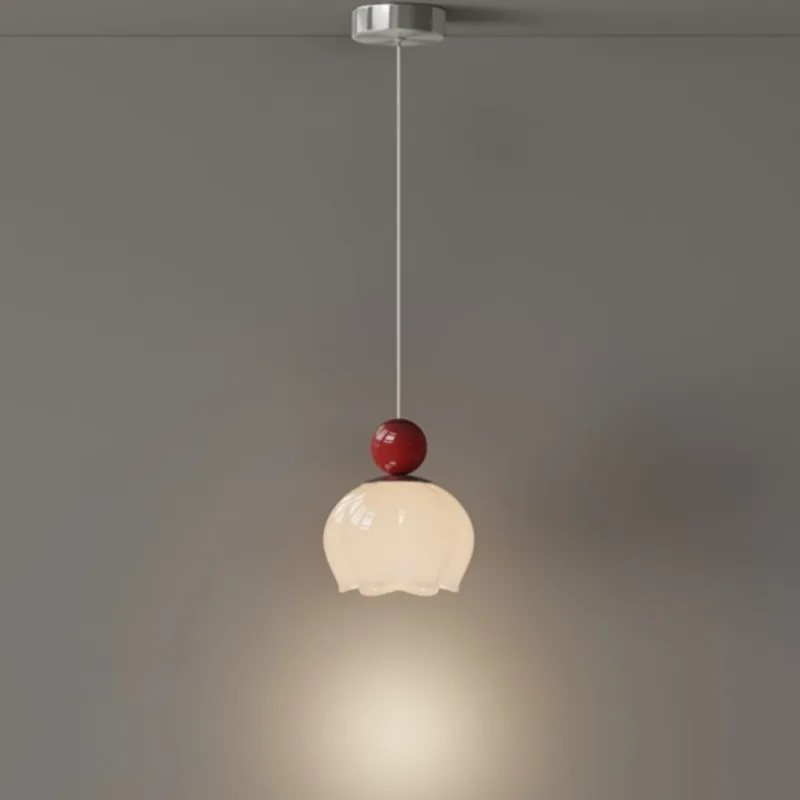 Everbright Store Bedroom Bedside Small Chandelier Glass Premium Design Bar Cream Style Retro American Medieval Wall Lamp