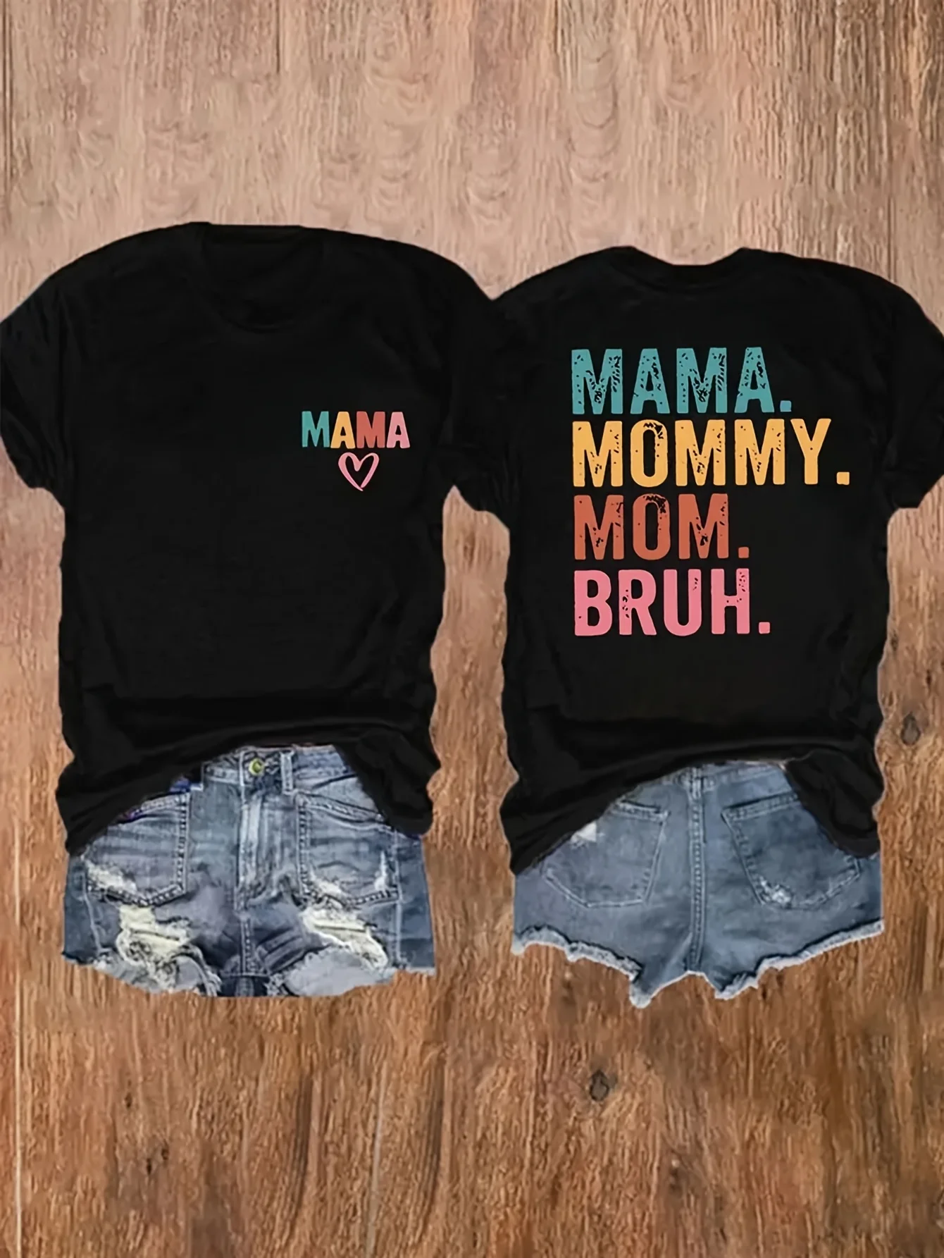 

Mama Letter Graphic Printing Summer Autumn Winter Cotton Men's and Women's T-shirts Short Sleeves Luxury Outdoor Sports Brand