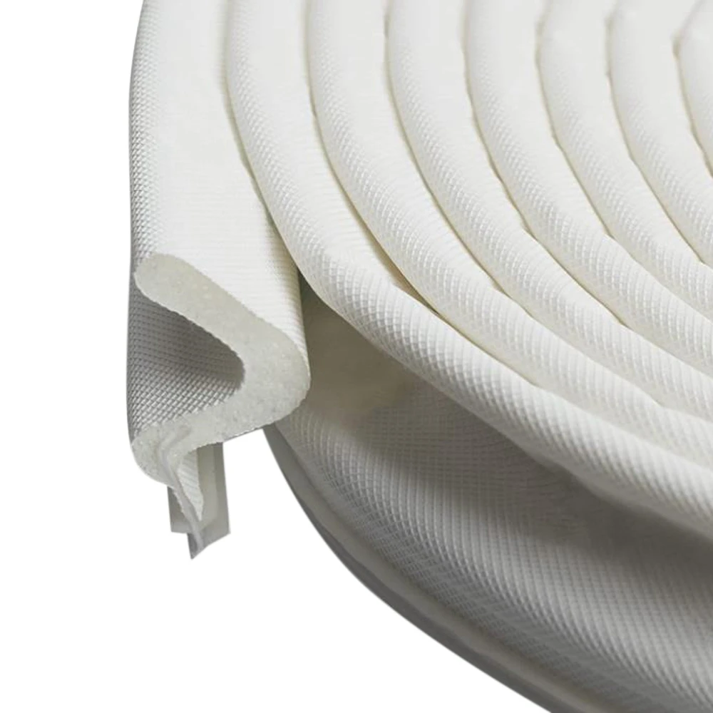 ABAG Tira de sellado para pelado de intemperie para puertas/ventanas, espuma "Q" de 26 pies de largo, sellos de instalación con ranura para tarjetas, gran espacio, corte fácil