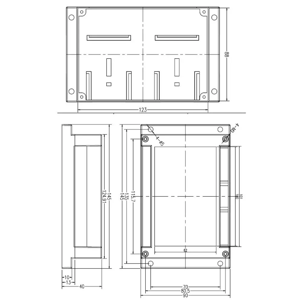 New ABS Plastic PLC Controller Housing Waterproof Cover Project Enclosure Boxes Electronic Project Box Instrument Case