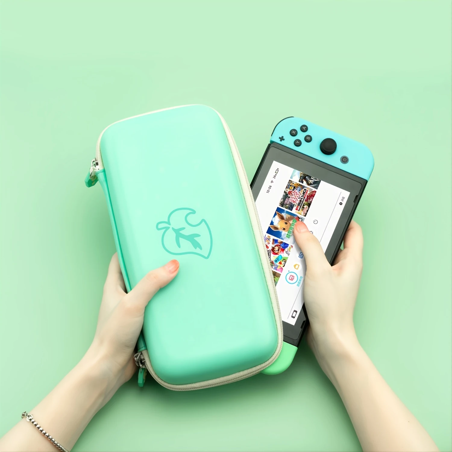 

Nintendo Switch Storage Bag NS Protective Box Bag Tree Leaf Cottage Large Protective Game Case Portable Switch Accessories Bundl