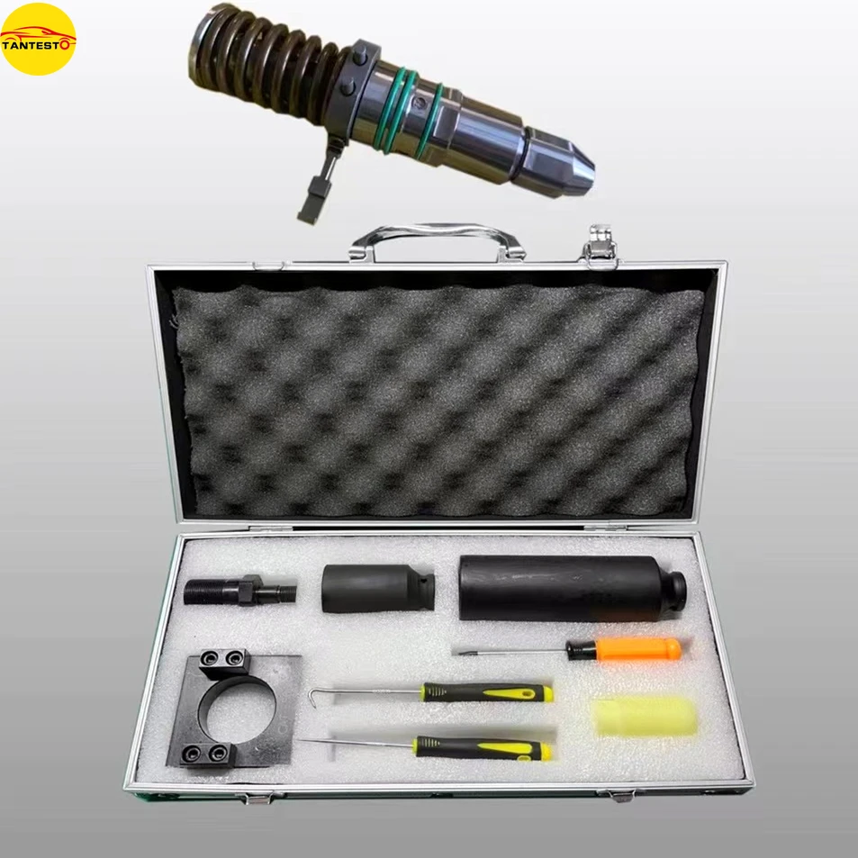 Diesel Injector Nozzle MUI Disassembly Tool Unit Injector Opening Pressure Adaptor Repair Kits for CAT 3500 Video Guide