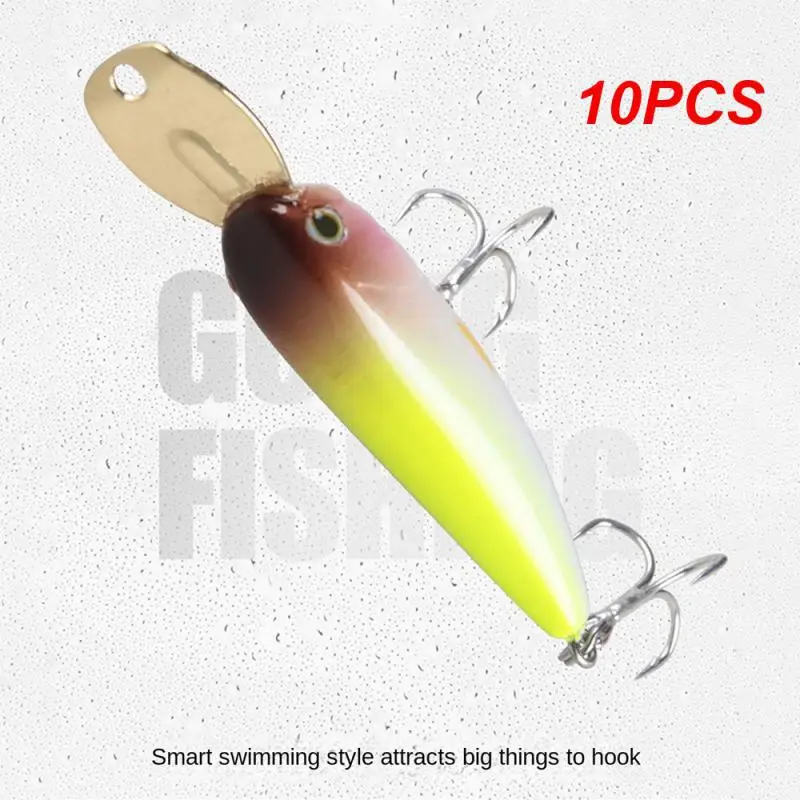 

10PCS Hard Baits Sinking Pencil Fishing Lure Illex Riser Bait Small Metal Lip Wobbler Jerkbait Minnow 40mm Fishing Bass Trout