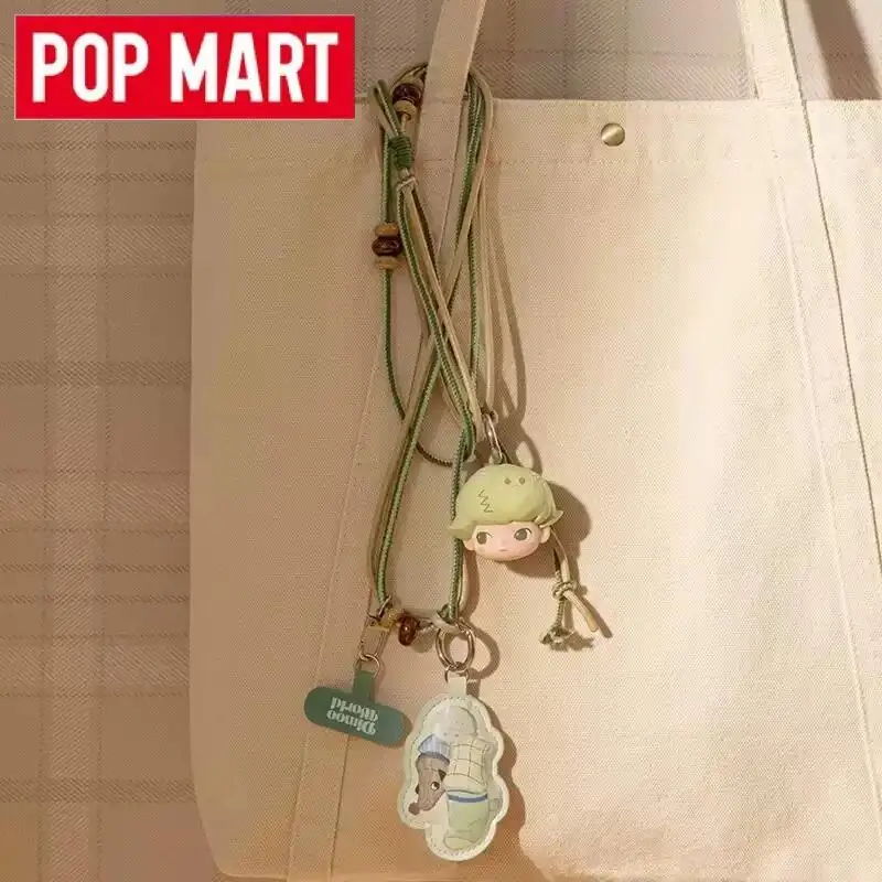 

POP MART Dimoo The Missing Day Series Mobile Phone Lanyard Blind Box Anime Figure Ornaments Guess Bag Figurines Dolls Model Gift