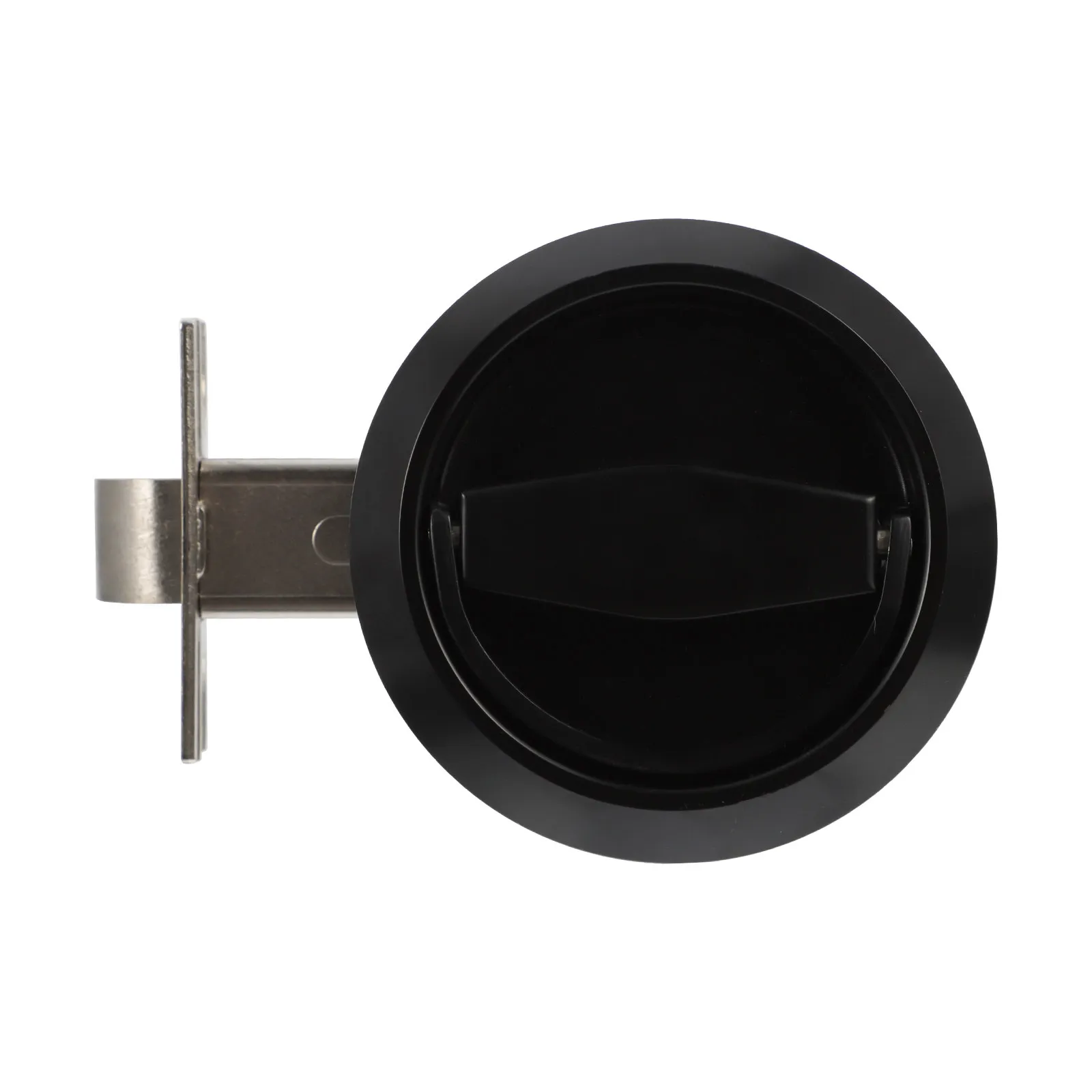 1Pcs Recessed Cup Handle Lock Stainless Steel Smooth Surface No Scratch Privacy Door Lock for Cabinet Furniture Bedroom Bathroom