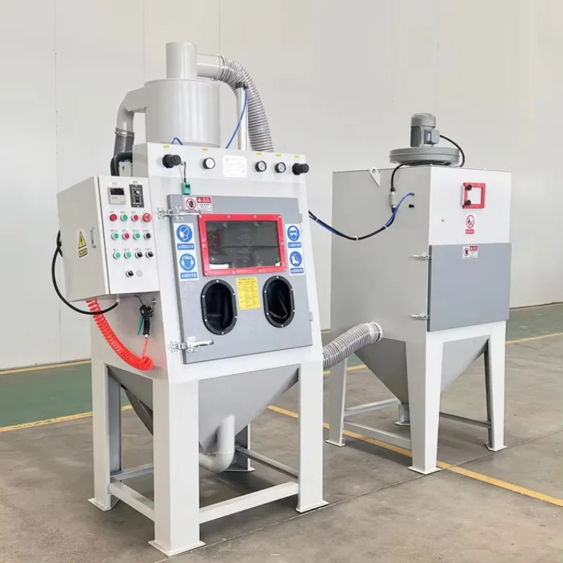 Portable 220V Compatible Rotary Sandblaster Unit On-Site Aluminum Profile Restoration Machine