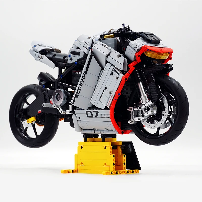 GULY 60507 MOC Technical 1:5 Motorcycle ZERO SR-X Model Building Blocks Bricks DIY Puzzle Assembly Toy Christmas Gift For Kids