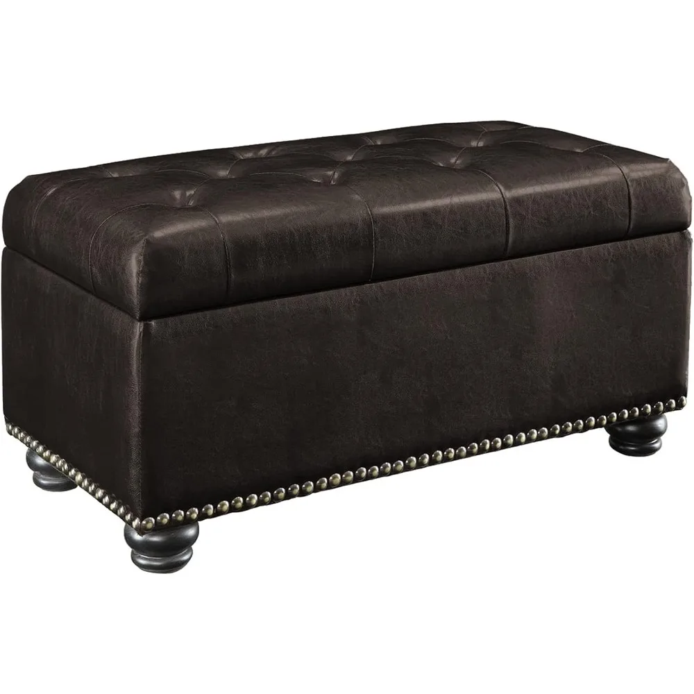 Stool, Convenience Concepts Designs Storage Ottoman 35.5